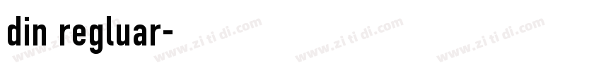 din regluar字体转换